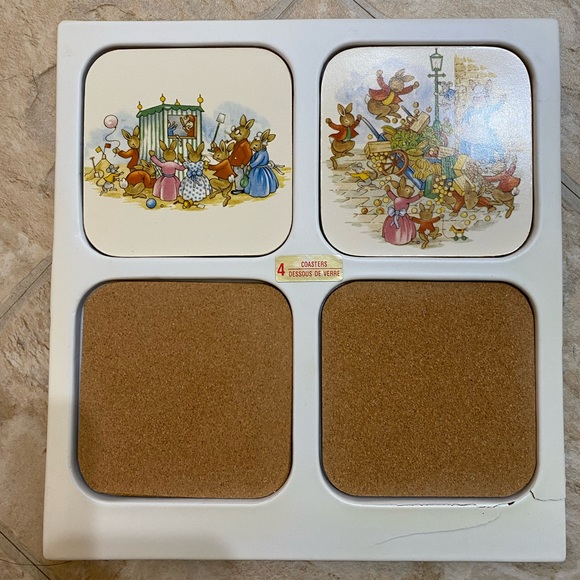 RARE🤩 VINTAGE! Bunnykins Coaster🐰 by Royal Doulton - Picture 8 of 10